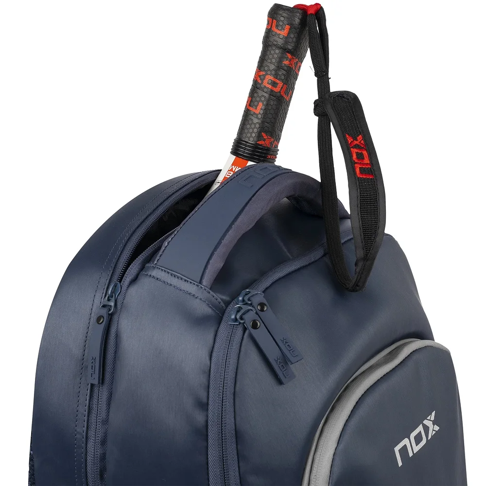 Mochila deportiva de pádel azul con bolsillo ventilado para zapatillas - imagen 5