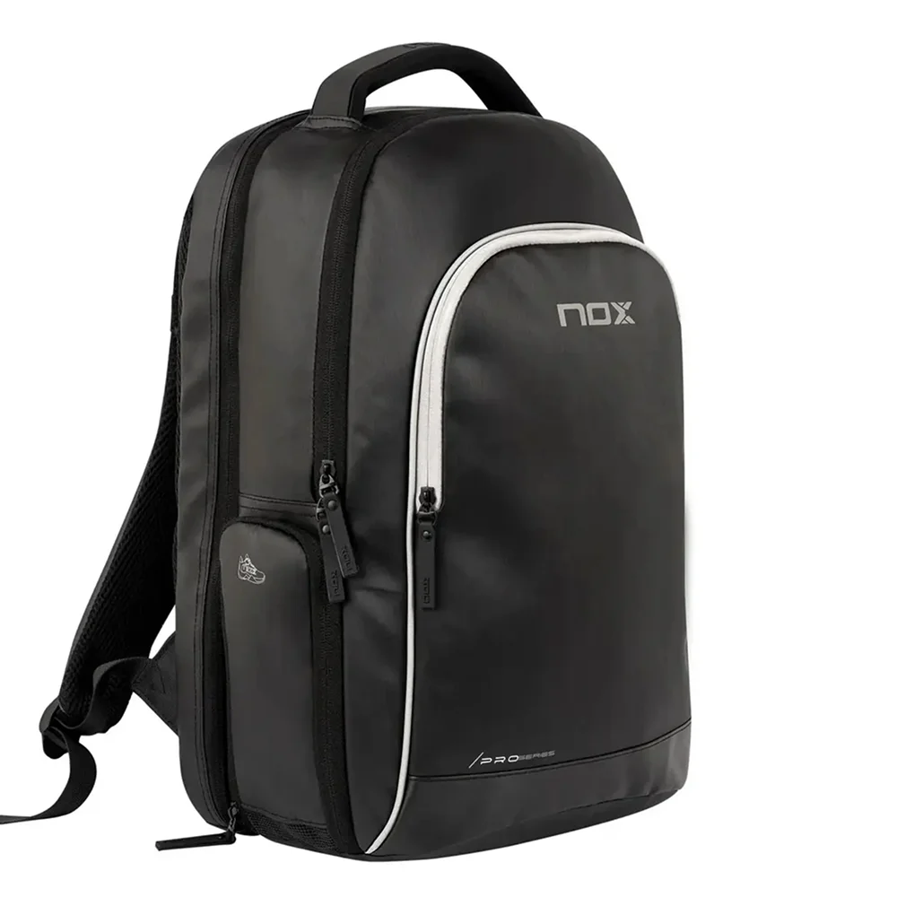 Mochila deportiva de pádel negra con compartimento ventilado para zapatillas - imagen 2