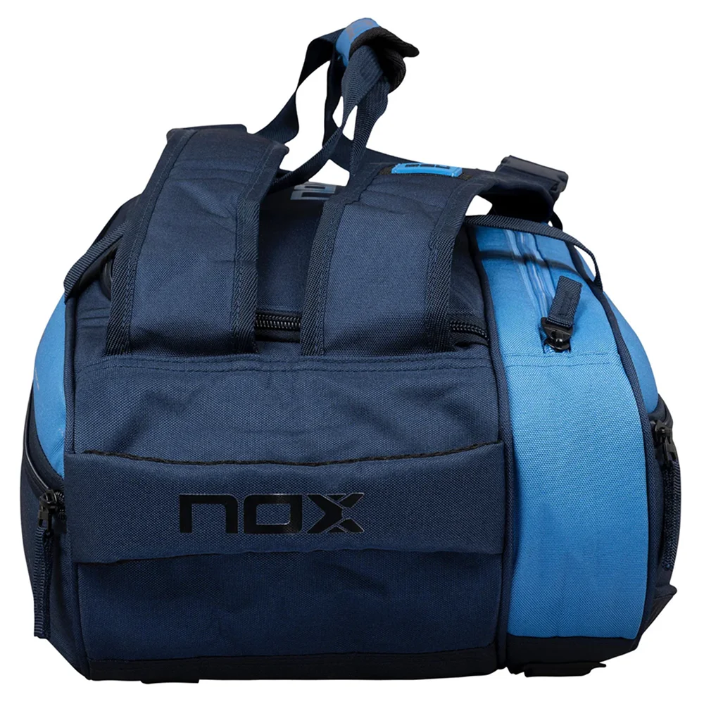 Elegante paletero azul de 45 L con base rígida y correas tipo mochila - imagen 4