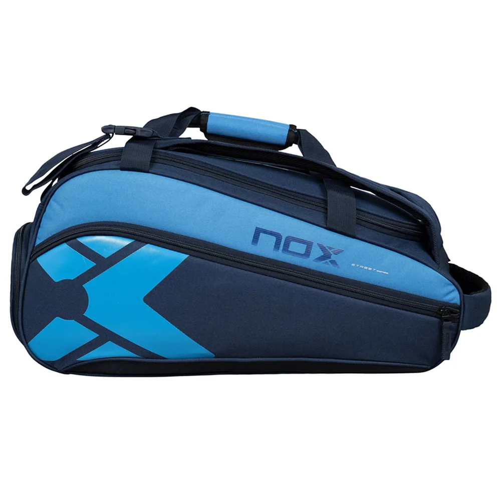 Elegante paletero azul de 45 L con base rígida y correas tipo mochila - imagen 2