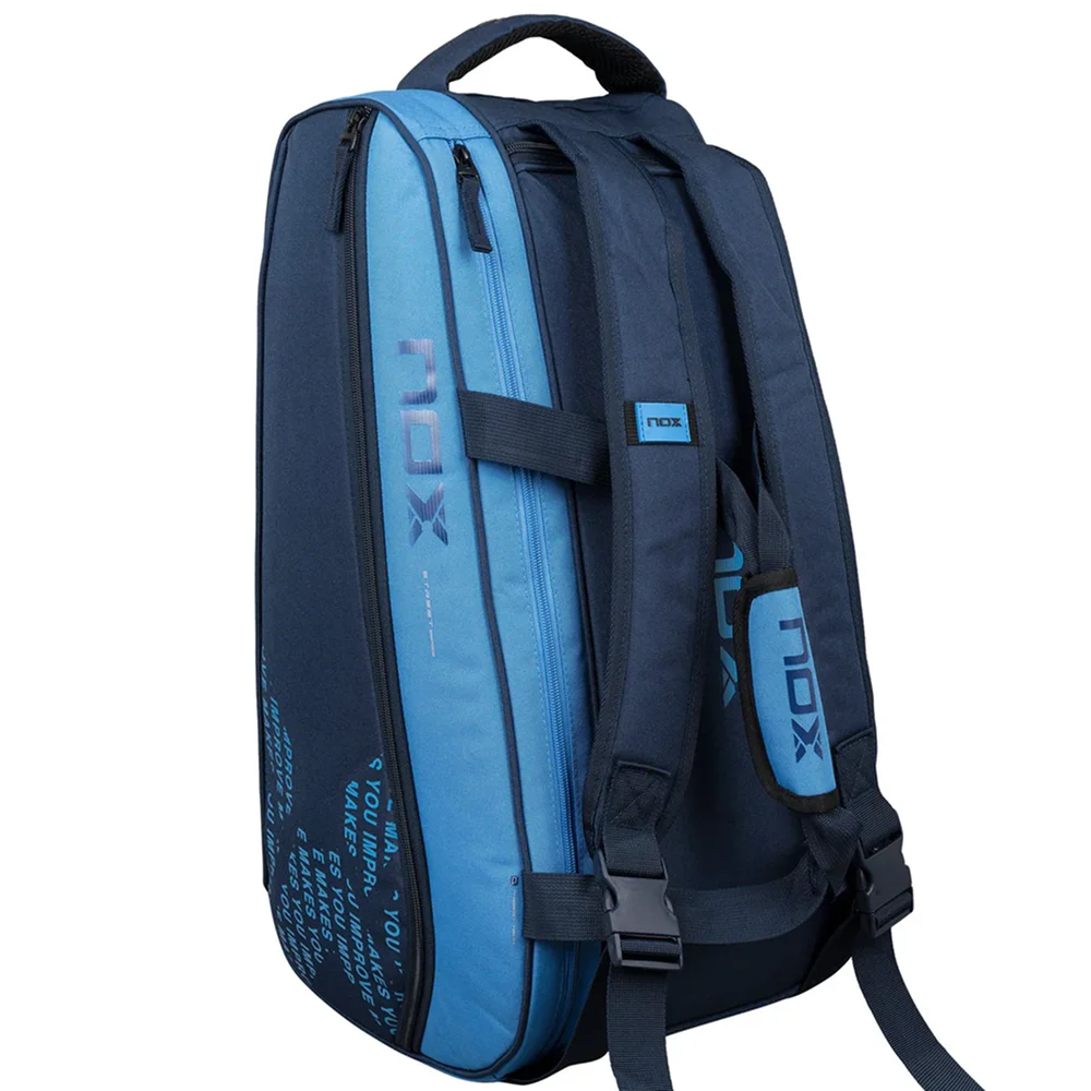 Elegante paletero azul de 45 L con base rígida y correas tipo mochila - imagen 3