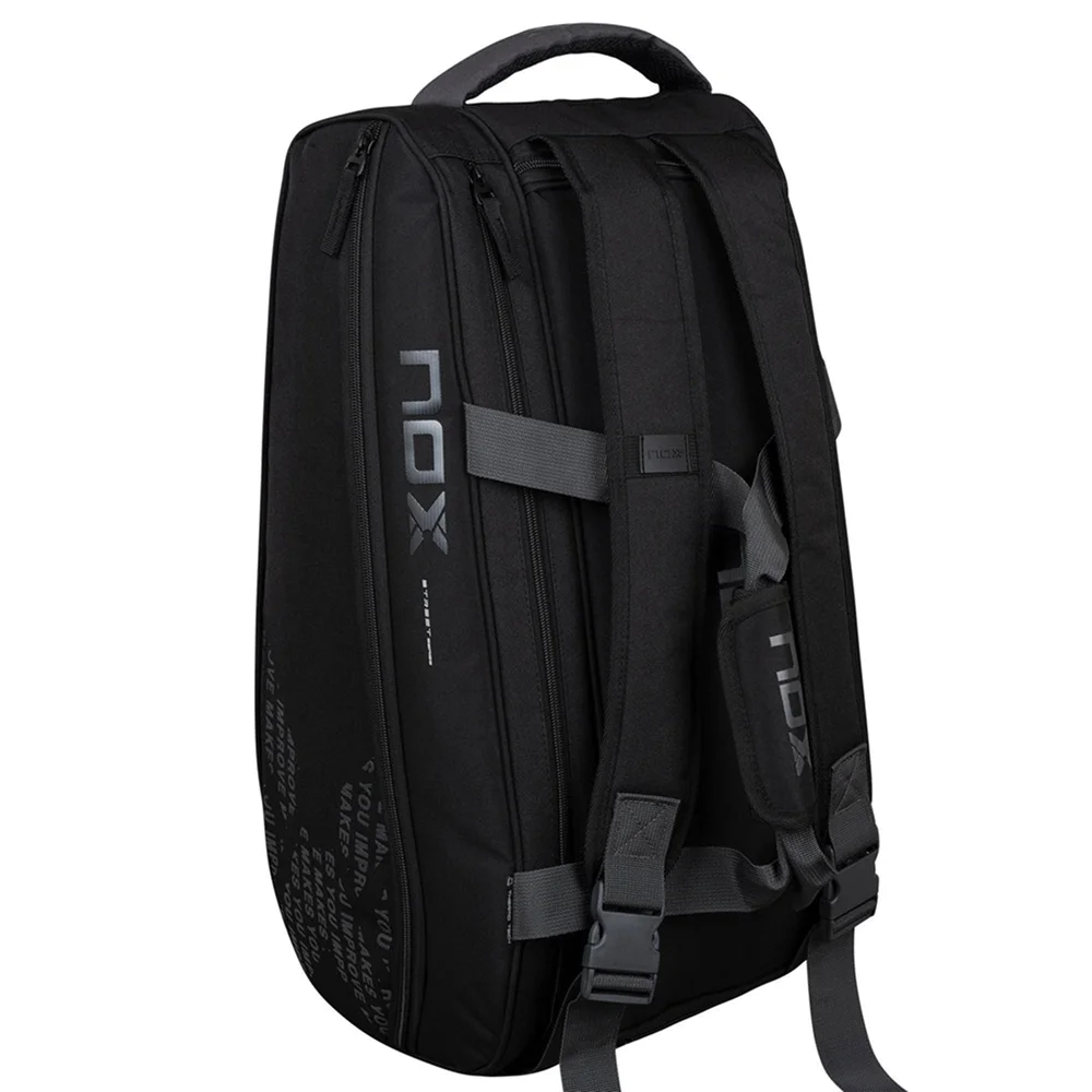 Nox Street Series Negro Gris – bolsa de pádel negra de 45 L para pala con protección térmica y base rígida - imagen 4