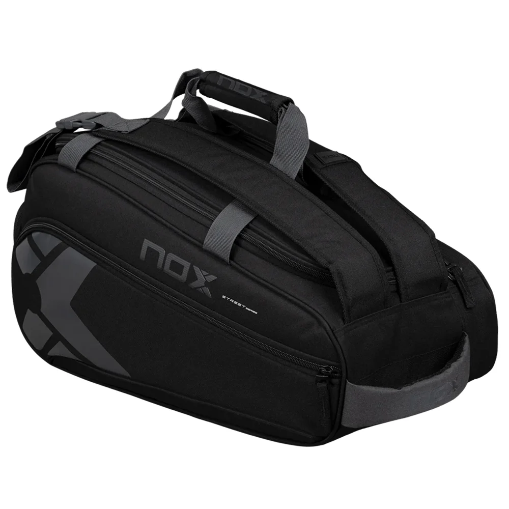 Nox Street Series Negro Gris – bolsa de pádel negra de 45 L para pala con protección térmica y base rígida - imagen 1