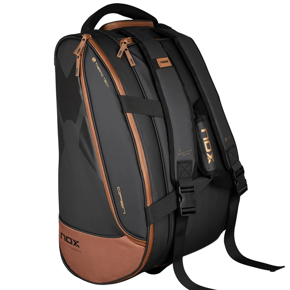 Nox Paletero Luxury Open Series Negro Marrón — bolsa de pádel premium con bolsillo térmico - imagen 3