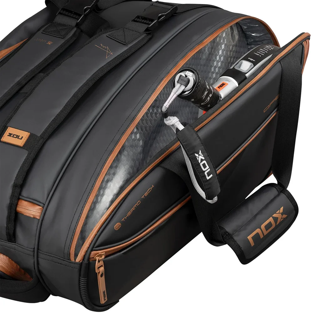 Nox Paletero Luxury Open Series Negro Marrón — bolsa de pádel premium con bolsillo térmico - imagen 6