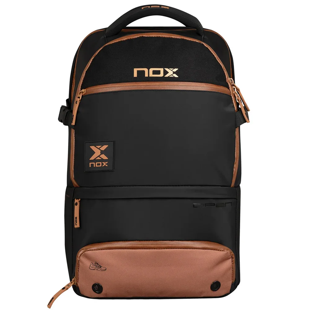 Nox Mochila Luxury Open Series Negro Marrón — mochila premium de Agustín Tapia con organización eficiente - imagen 1