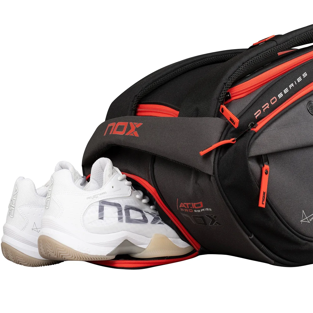 Nox AT10 XXL Negro Rojo — bolsa premium de 70 L para pádel con protección térmica - imagen 4