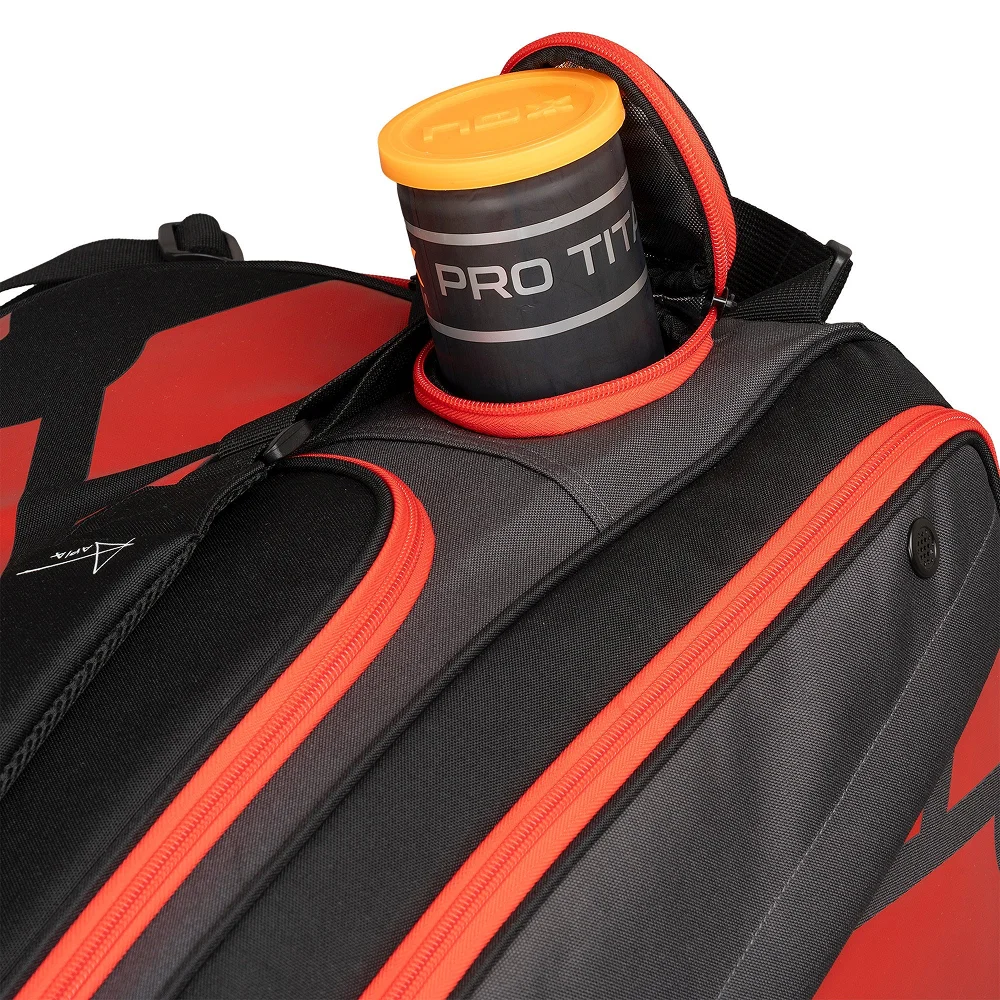 Nox AT10 XXL Negro Rojo — bolsa premium de 70 L para pádel con protección térmica - imagen 6