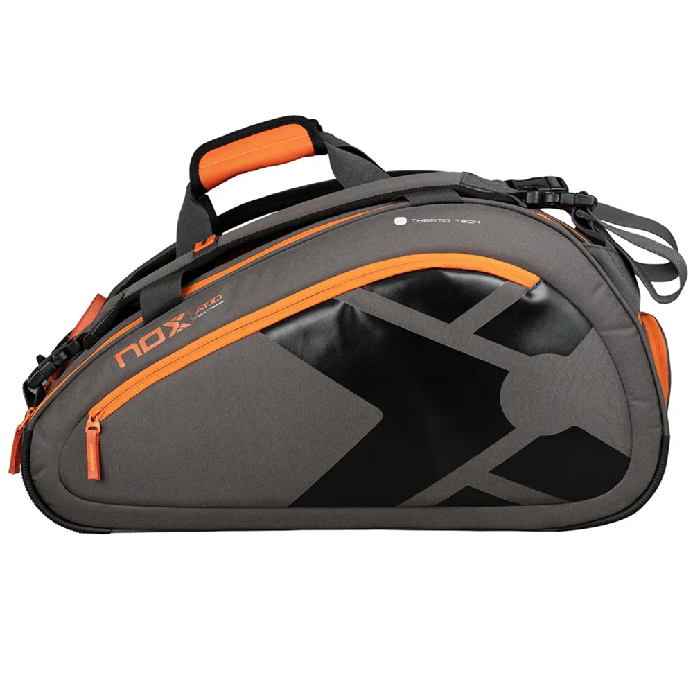 Nox AT10 Team Gris Naranja — bolsa oficial de pádel de Agustín Tapia de 42 L con protección térmica - imagen 2