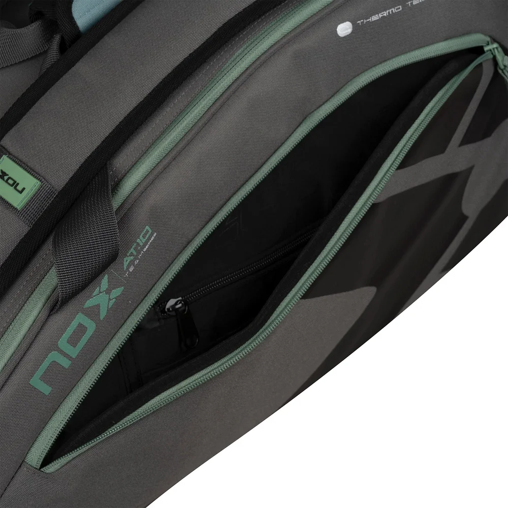 Nox paletero AT10 Team Gris Verde – bolsa de pádel elegante y funcional - imagen 4