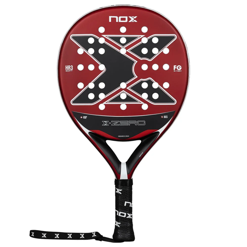 Nox X-Zero Rojo – raqueta de pádel de control de forma redonda con espuma EVA blanda - imagen 1