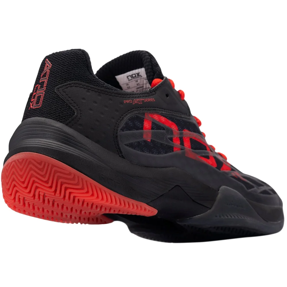 Nox AT10 LUX Negro Rojo – Zapatillas de pádel para hombre innovadoras para la máxima protección y rendimiento - imagen 6