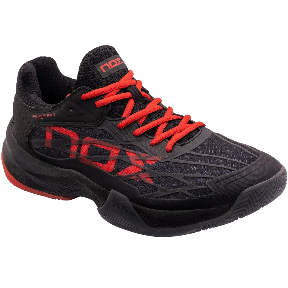 Nox AT10 LUX Negro Rojo – Zapatillas de pádel para hombre innovadoras para la máxima protección y rendimiento - imagen 2