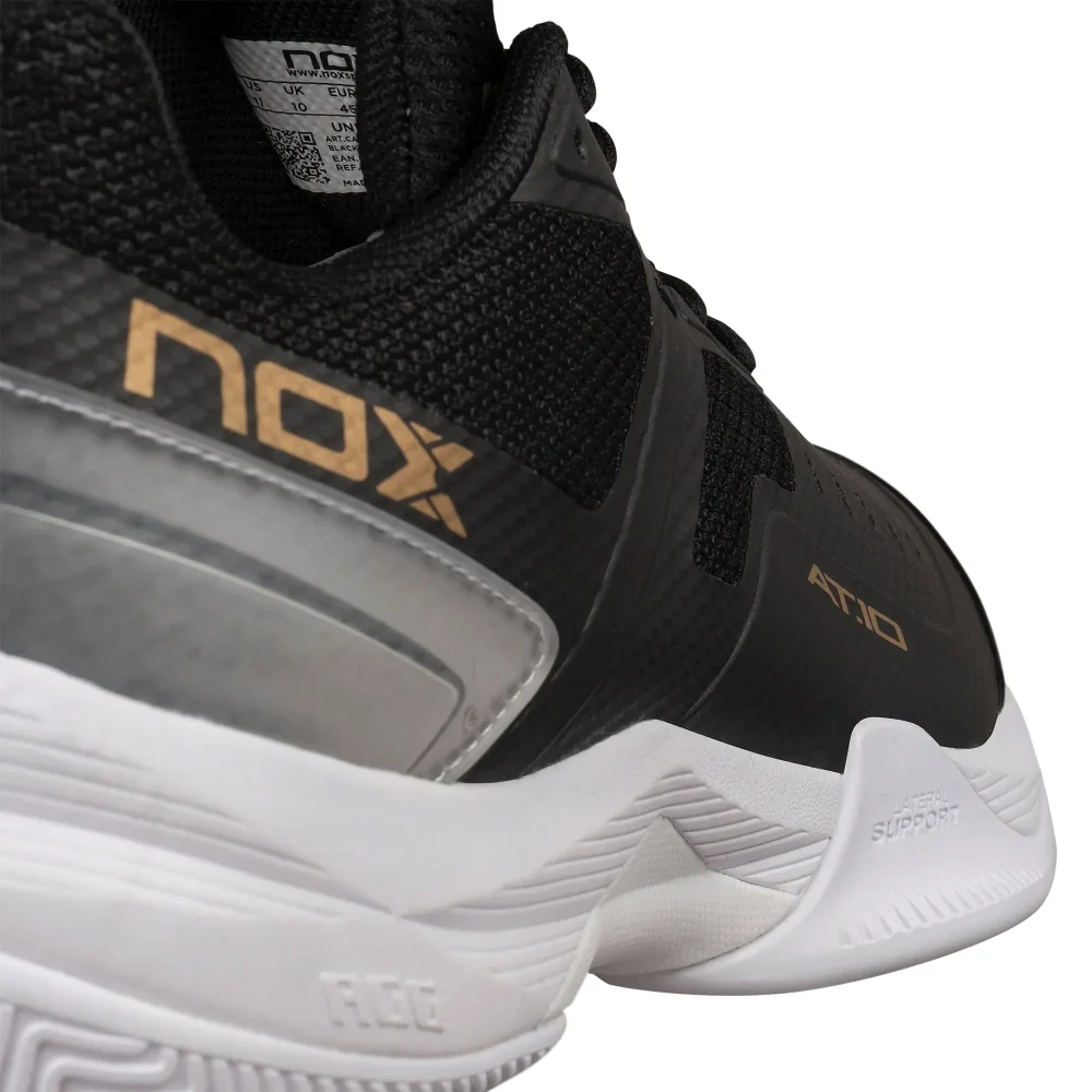 Nox AT10 PRO Negro/Edición Dorada 2024 – Innovadoras zapatillas de pádel para hombre para máxima comodidad y rendimiento - imagen 11