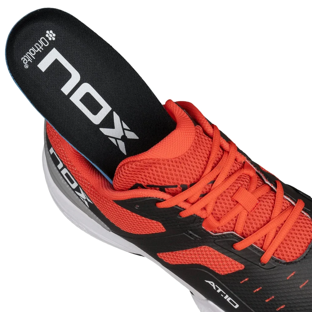 Nox AT10 PRO Negro Rojo Edición 2024 – Zapatillas de pádel innovadoras para hombre con máxima comodidad y rendimiento - imagen 11