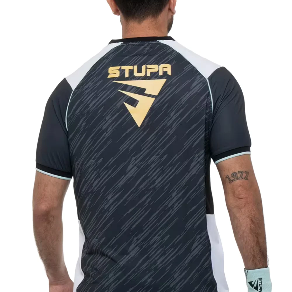 Siux Electra Stupa Camiseta Negra - Réplica oficial de Franco Stupaczuk - imagen 2