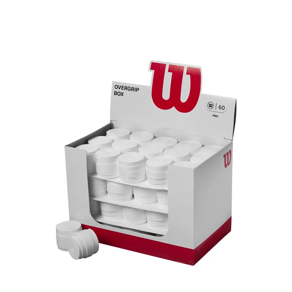 Wilson Pro Overgrips Blanco Pack x60 – Tennis y Padel Overgrip profesional - imagen 1