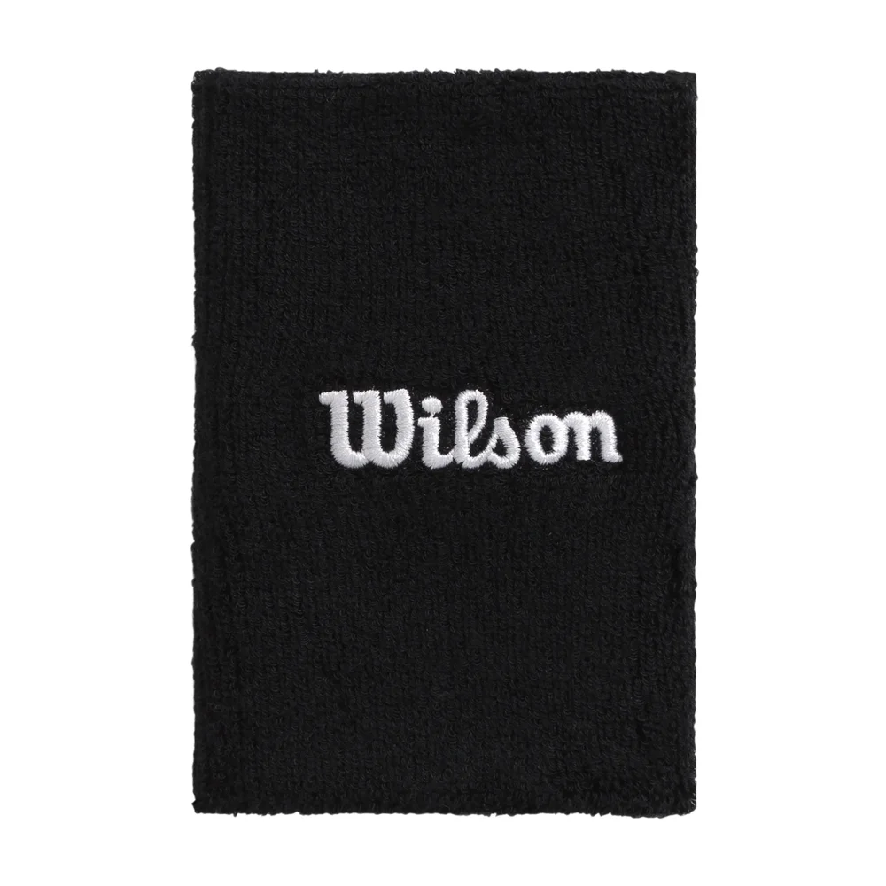 Wilson Muñequeras Terry Anchas Negras — Bandas de rendimiento de cobertura extra - imagen 1