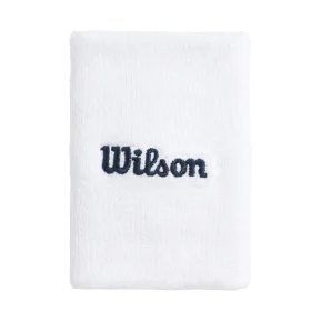 Wilson Muñequeras Terry Anchas Blanco Brillante