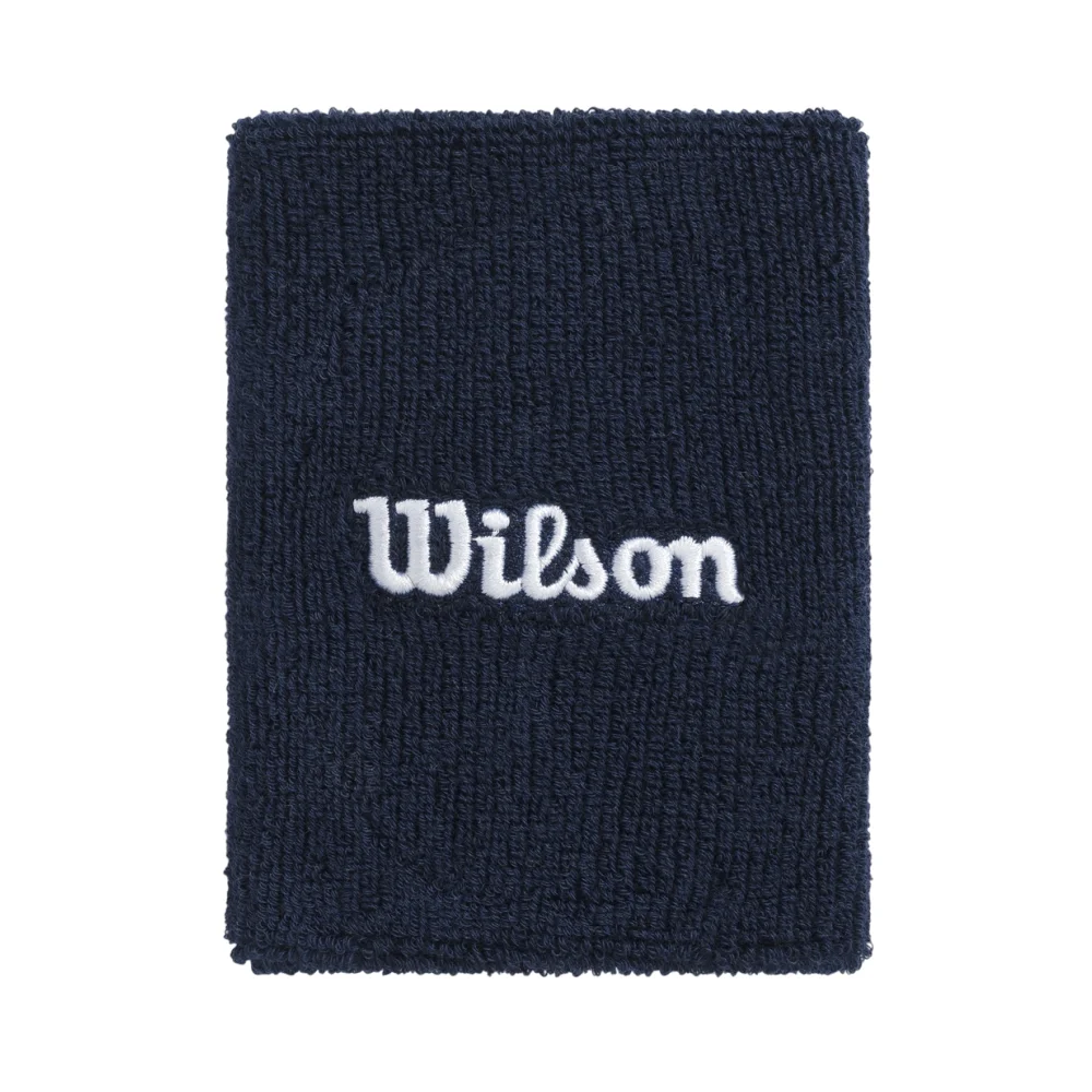 Wilson Muñequeras Terry Anchas Azul Marino Clásico — Rendimiento de cobertura ampliada - imagen 1