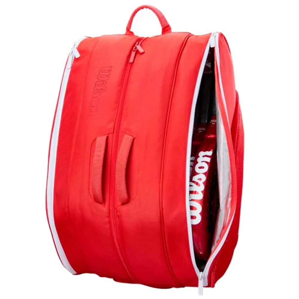 Wilson Tour Rojo 2025 — bolsa de pádel roja con Thermoguard y diseño deportivo moderno - imagen 5