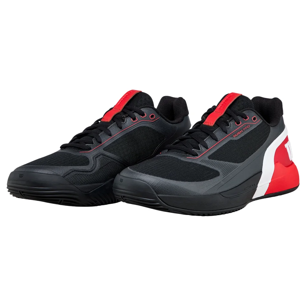 Wilson Rush Pro 5 Padel Hombre Negro Rojo — Estabilidad de Élite y Potencia - imagen 7