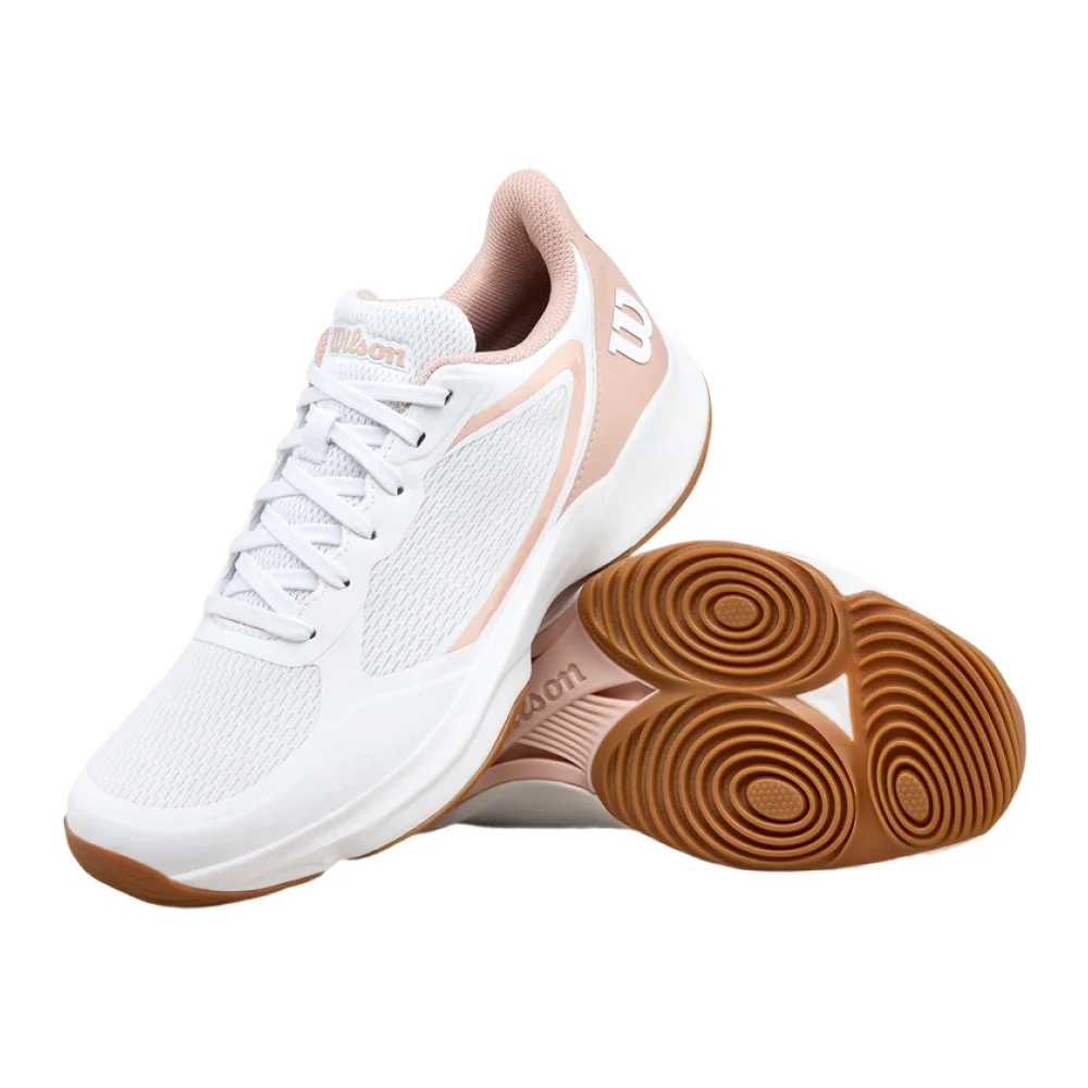 Wilson Hurakn Lite Mujer Blanco Rosa — Zapatillas de Pádel Ultraligeras - imagen 2