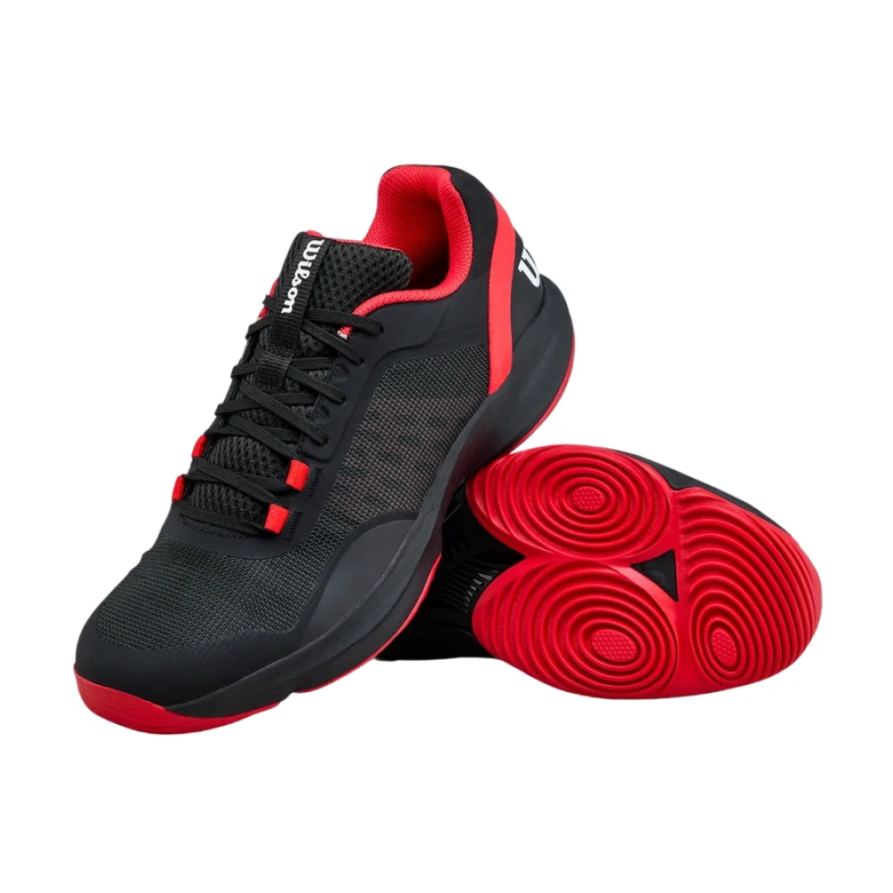 Wilson Hurakn Pro V2 Hombre Negro Rojo — Zapatillas de pádel Elite Speed - imagen 3