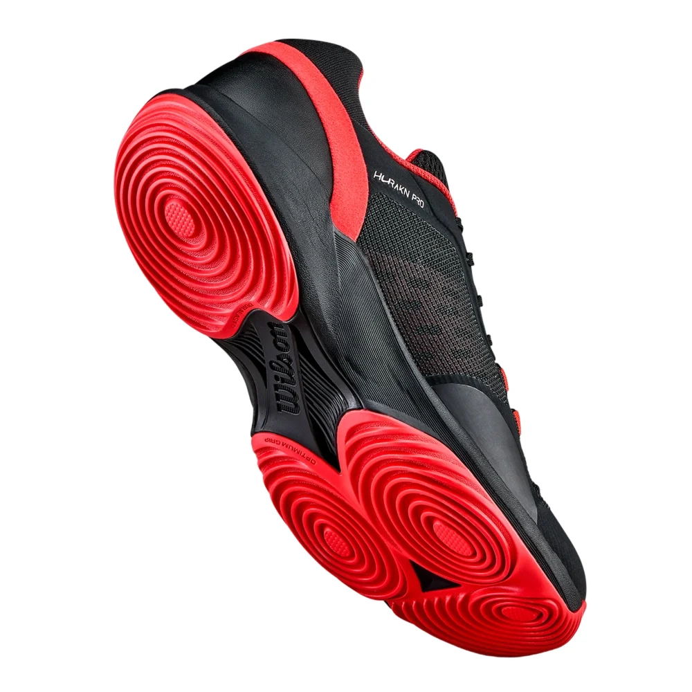 Wilson Hurakn Pro V2 Hombre Negro Rojo — Zapatillas de pádel Elite Speed - imagen 4