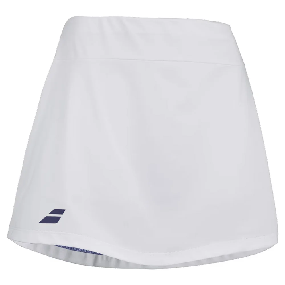 Babolat Play Mujer Falda Blanco – Falda de pádel ligera con shorts interiores - imagen 2