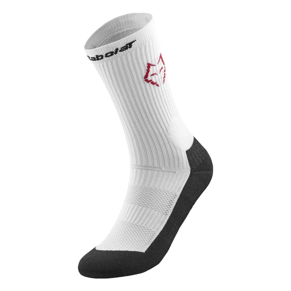 Babolat Juan Lebron Calcetines de media caña blanco negro – Soporte Pro de Pádel Talla 39-42 - imagen 1
