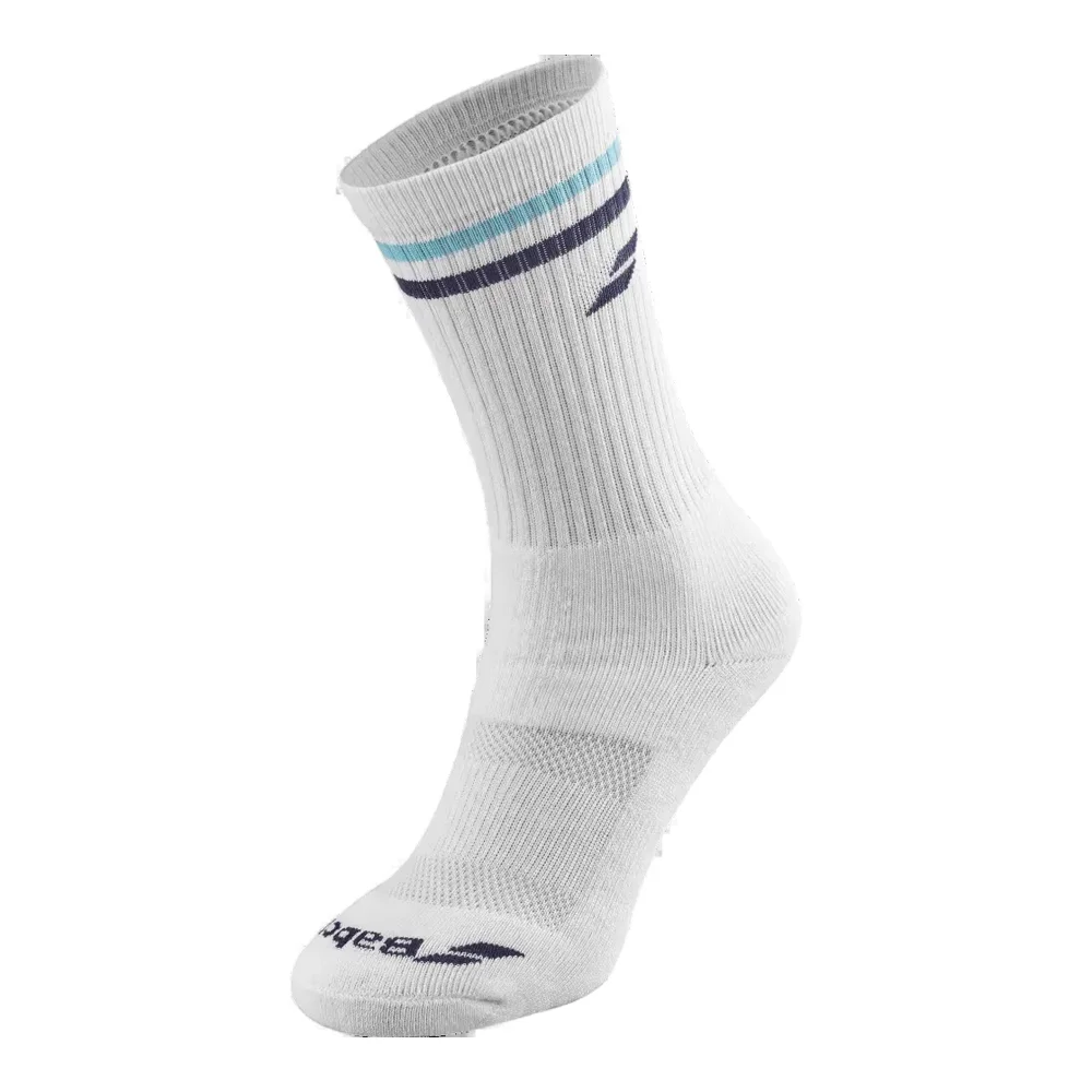 Babolat Team Calcetines Individuales Blanco Azul – Calcetines Transpirables para Tenis y Pádel - imagen 1